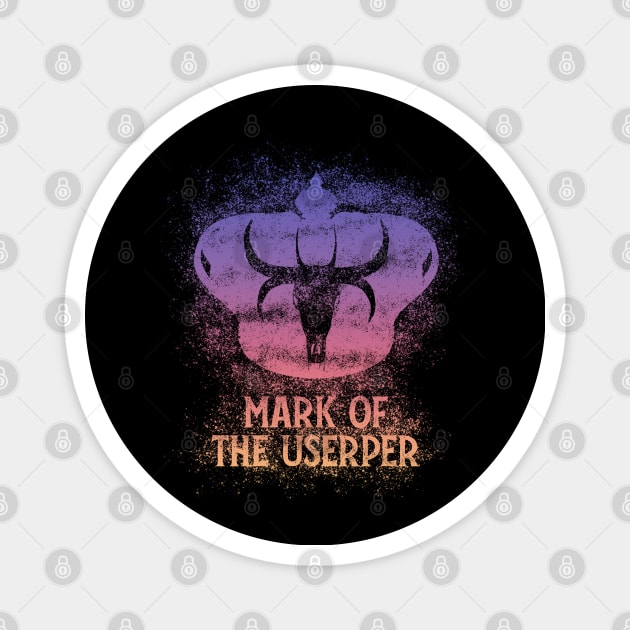 Mark of the Usurper (twilight pattern W/Text) Magnet by McNerdic